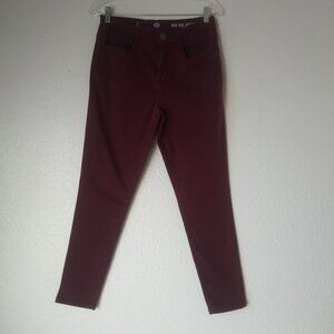 SO women's size 9 burgundy high rise jeggings